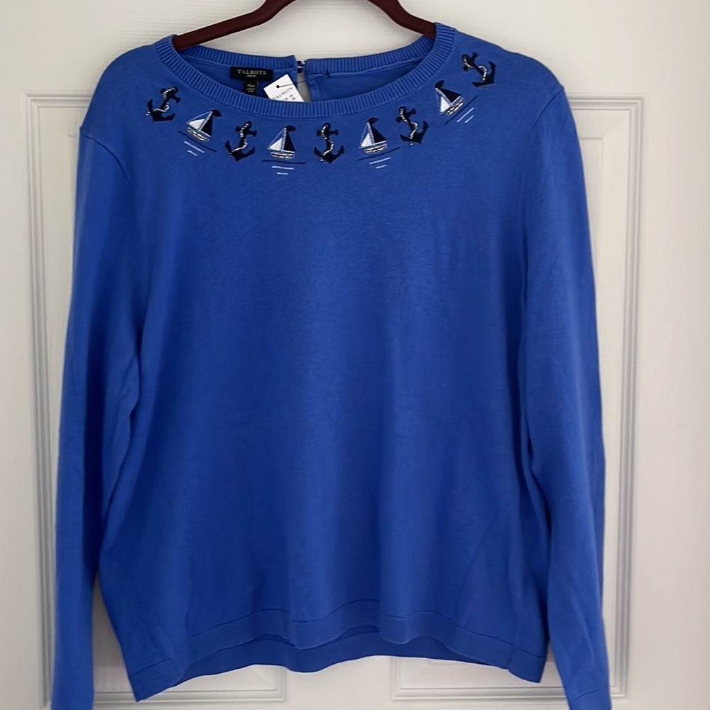 Talbots Embroidered Sweater